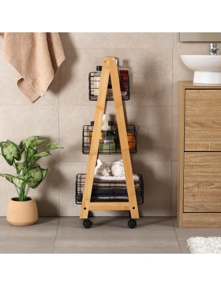 Estantería CESTAS en v negra