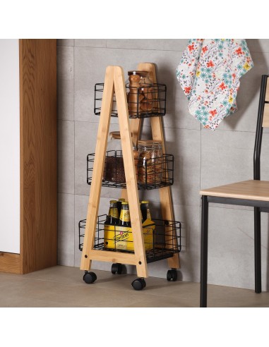 Estantería CESTAS en v negra