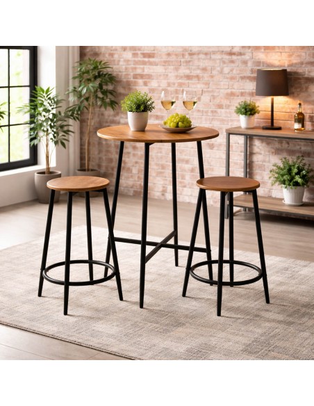 Mesa + 2 taburetes TARA