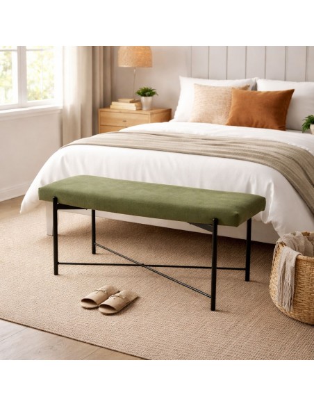 Pie de cama NILO verde
