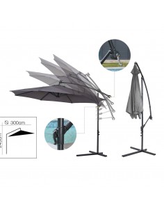 Sombrilla EXCENTRICA antracita 2