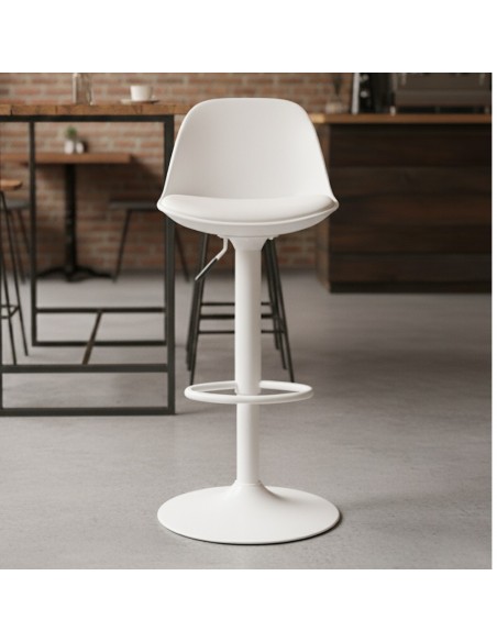 Taburete PALDO blanco