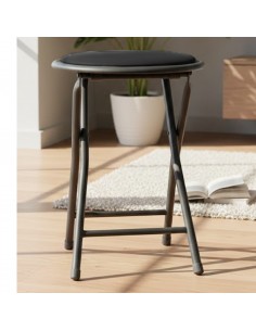Taburete PLEGABLE negro