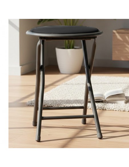 Taburete PLEGABLE negro