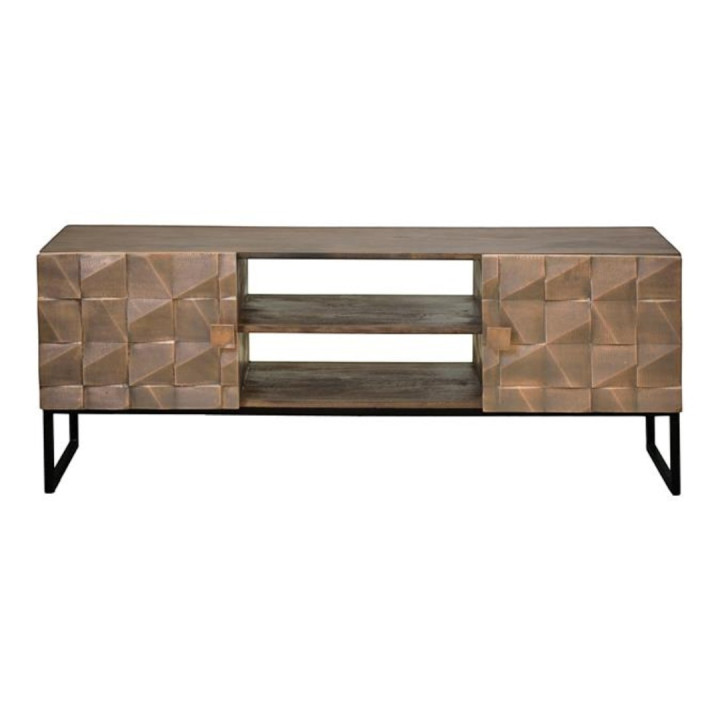 Mueble TV HITA de Madera y Hierro - Estilo Único