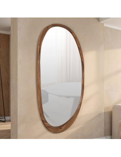 Espejo NOGAL irregular