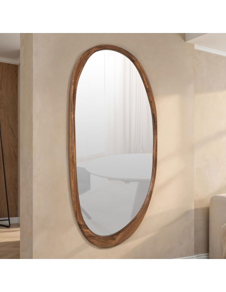 Espejo NOGAL irregular