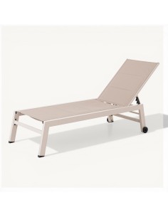 Tumbona OLIVIA alum beige