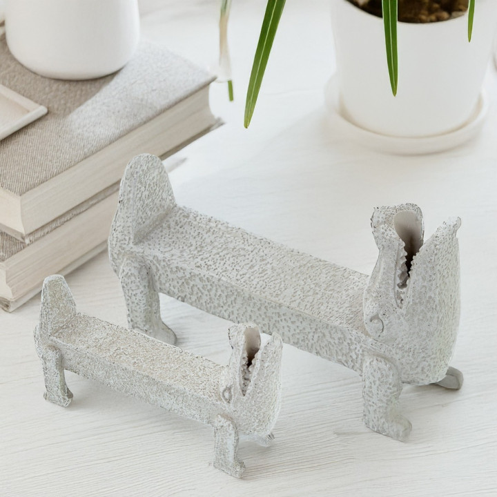 Figura Cocodrilo Cerámica 20cm - Decoración Única
