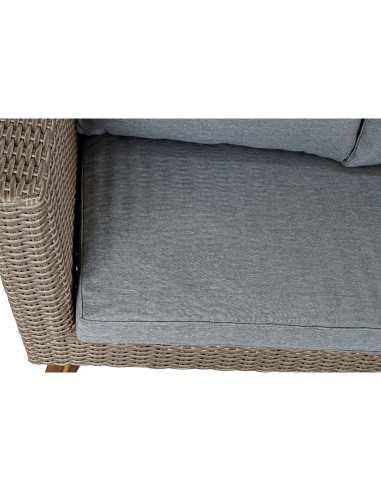 Set mesa + 3 sofás RATAN