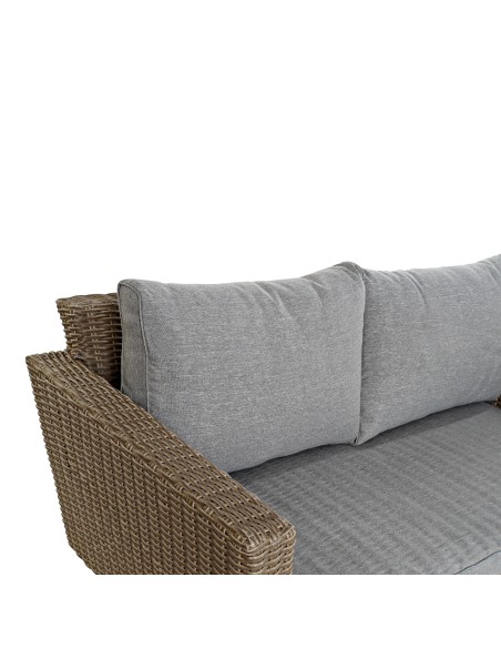 Set mesa + 3 sofás RATAN