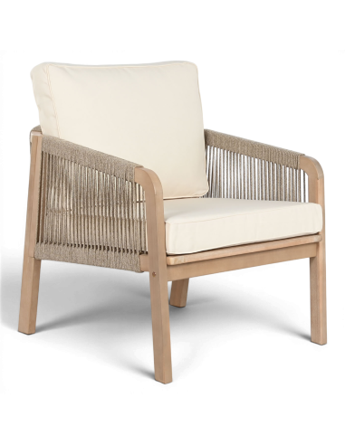 Set mesa + 3 sillones ACACIA