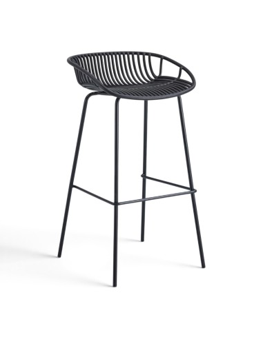 Taburete alto SHELL negro