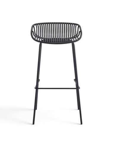 Taburete alto SHELL negro