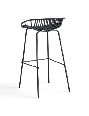 Taburete alto SHELL negro