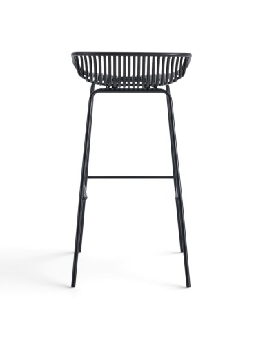 Taburete alto SHELL negro
