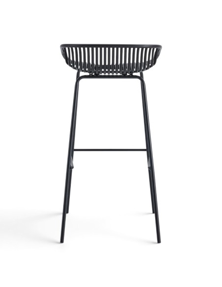 Taburete alto SHELL negro