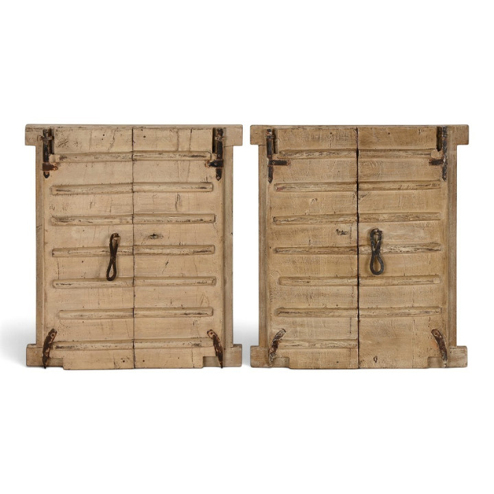 Decoración TECA ventana beige