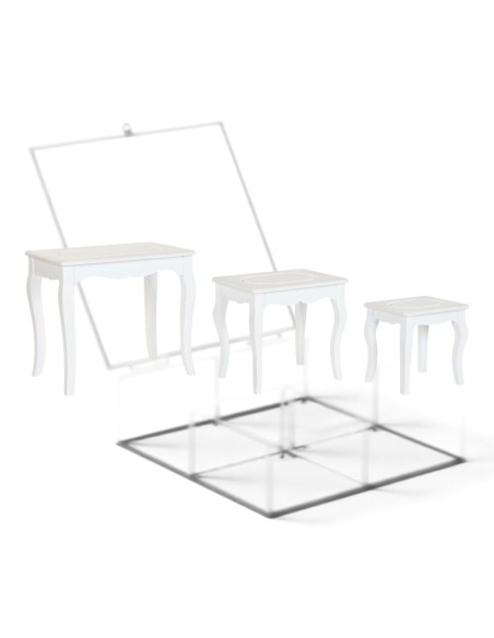 Mesa AUX blanco individual