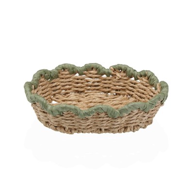 Cesta TRENZADA verde