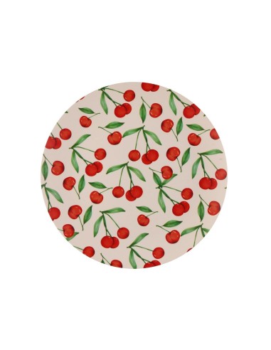 Plato redondo CEREZAS 25cm