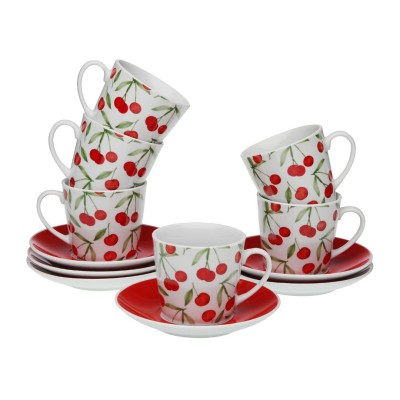 Set 6 tazas de te CHERRIES