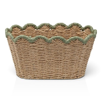 Cesta  055 TRENZADA verde