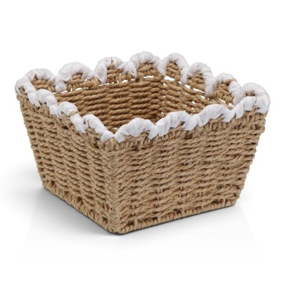 Cesta 048 TRENZADA blanco
