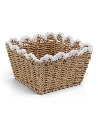 Cesta 048 TRENZADA blanco