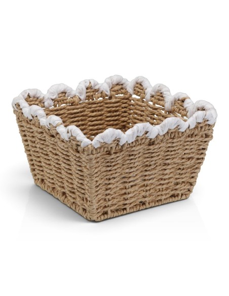 Cesta 048 TRENZADA blanco