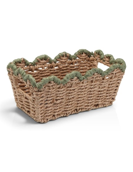 Cesta 043 TRENZADA verde
