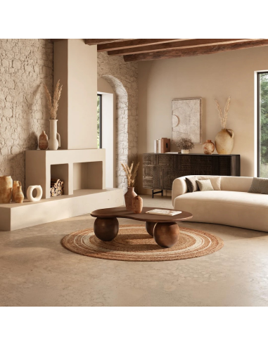 Mesa centro ALISHA marron