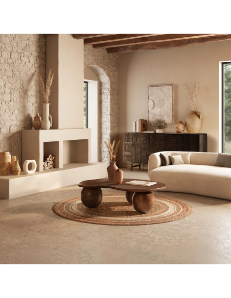 Mesa centro ALISHA marron