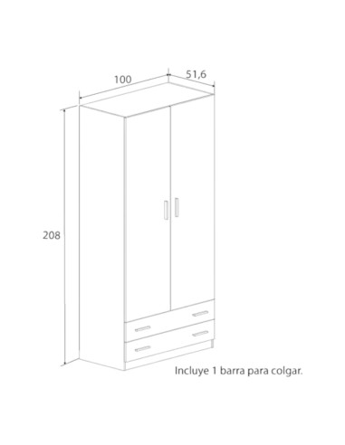 Armario RAPID 2P/2C