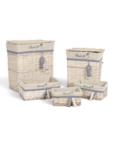 Cesta PECES beige Mgrande