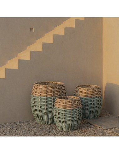 Cesta EXTERIOR verde pequeña