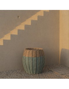 Cesta EXTERIOR verde pequeña 2