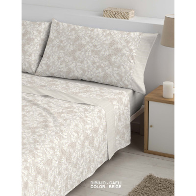 Juego de sábanas CAELI en beige o nude