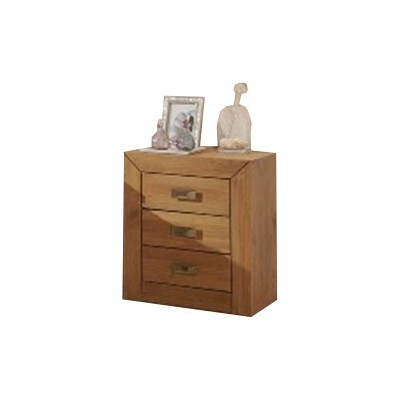 Mesa de noche de madera 3 cajones AIHAB