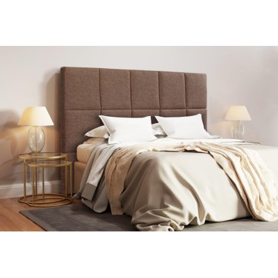 Cabecero CUADROS 110 cm - Polipiel color choco elegante