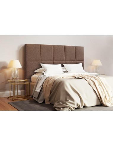 Cabecero CUADROS 110 cm polipiel choco