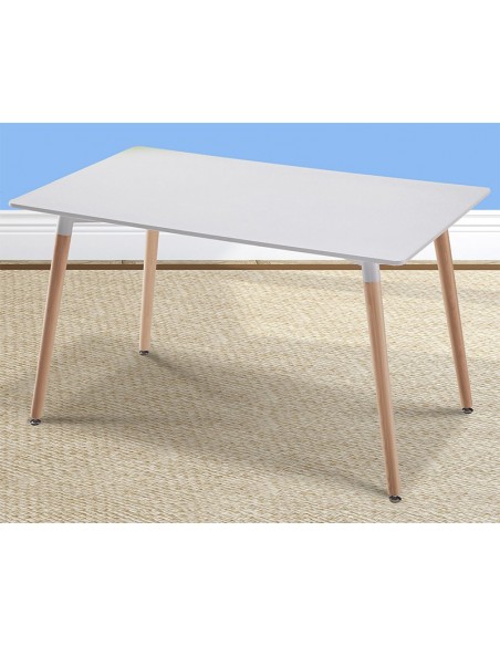 Mesa rectangular NÓRDIK blanca
