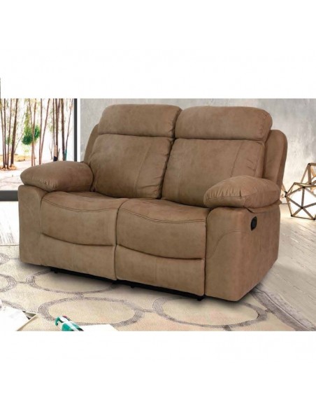Sofá relax MENFIS 2 plazas piedra