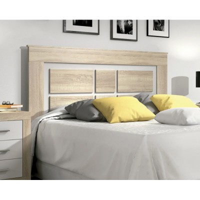 Cabecero LARA 160 cm - Diseño moderno en melamina blanca