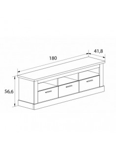 Mueble TV CHELLEN 180 cm 2