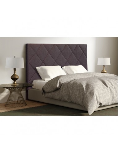 Cabecero ROMBO 110 cm polipiel chocolate