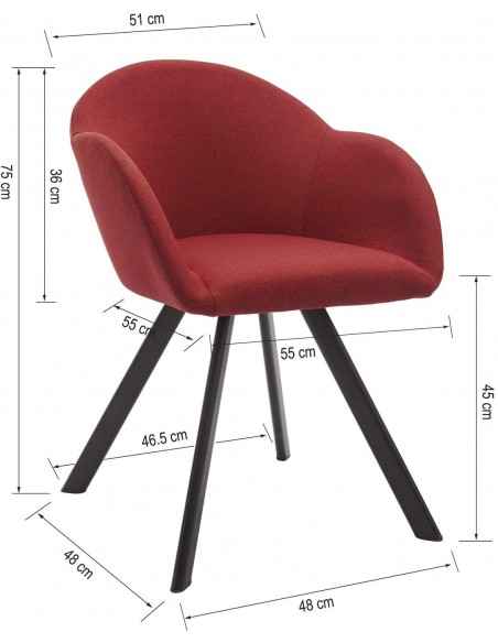Sillón MARC rojo