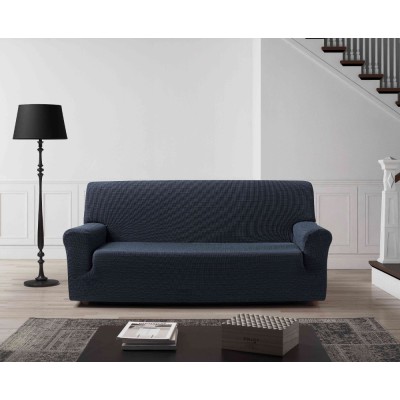 Funda elástica sofá BEGA 3 plazas azul
