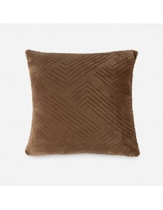 Funda cojín ESTRIPE - Marrón