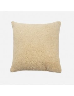 Funda cojín LAMA borreguillo - Mostaza